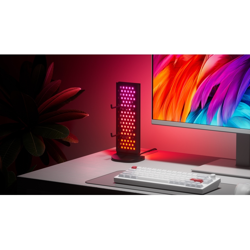 Nanoleaf - LED RGBIC Stmievateľná nabíjacia stolná stanice 5V 2700-6500K čierna