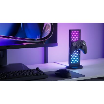 Nanoleaf - LED RGBIC Stmievateľná nabíjacia stolná stanice 5V 2700-6500K čierna
