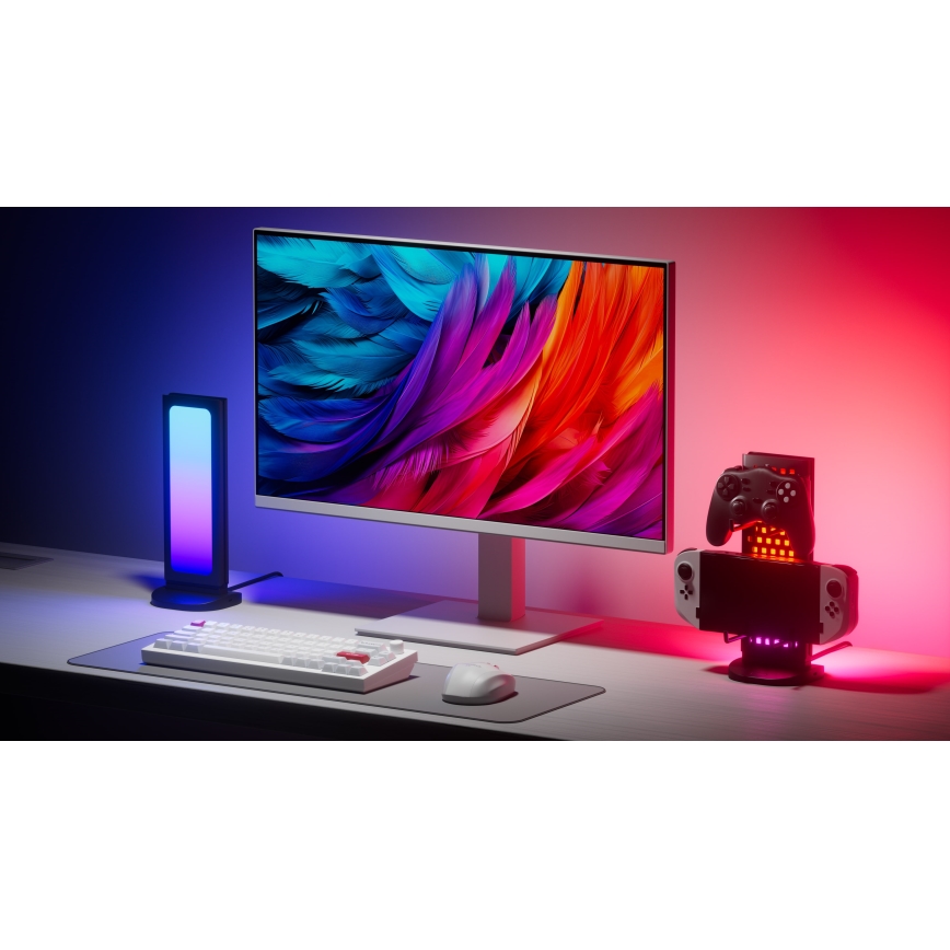 Nanoleaf - LED RGBIC Stmievateľná nabíjacia stolná stanice 5V 2700-6500K čierna