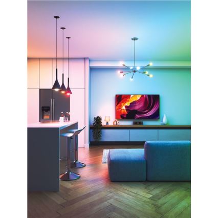 SADA 3xLED RGBW Stm. žiarovka ESSENTIALS A60 E27/8,5W/230V CRI90 2700-6500K Wi-Fi - Nanoleaf