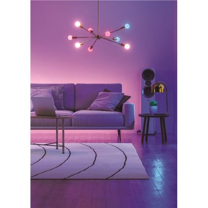 SADA 3xLED RGBW Stm. žiarovka ESSENTIALS A60 E27/8,5W/230V CRI90 2700-6500K Wi-Fi - Nanoleaf