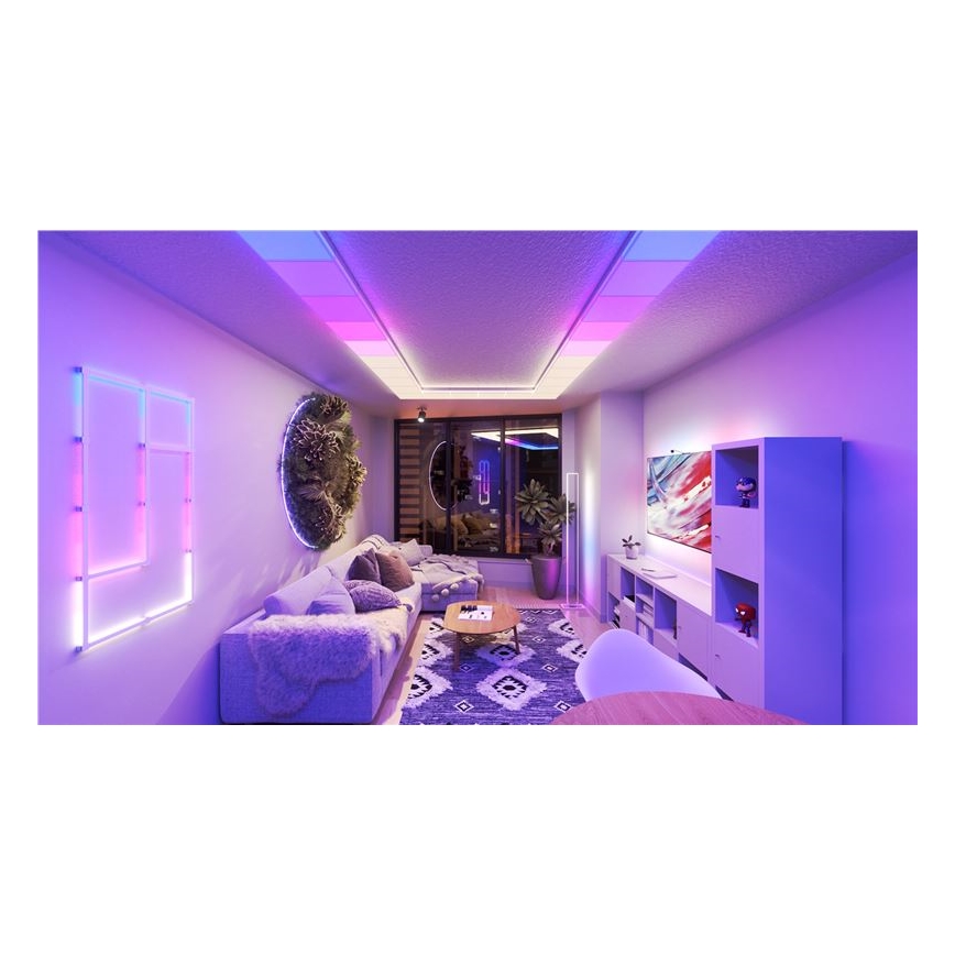 Nanoleaf - Sada 3x LED RGBW stmievateľné stropné svietidlo SKYLIGHT LED/18W/230V + 2xLED/16W/230V 2700-6500K Wi-Fi
