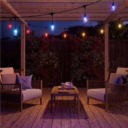 Nanoleaf - Rozširovacia sada LED RGBWIC Stmievateľná vonkajšia reťaz GIRLANDA 20xLED 15m 2700-6500K Wi-Fi IP65