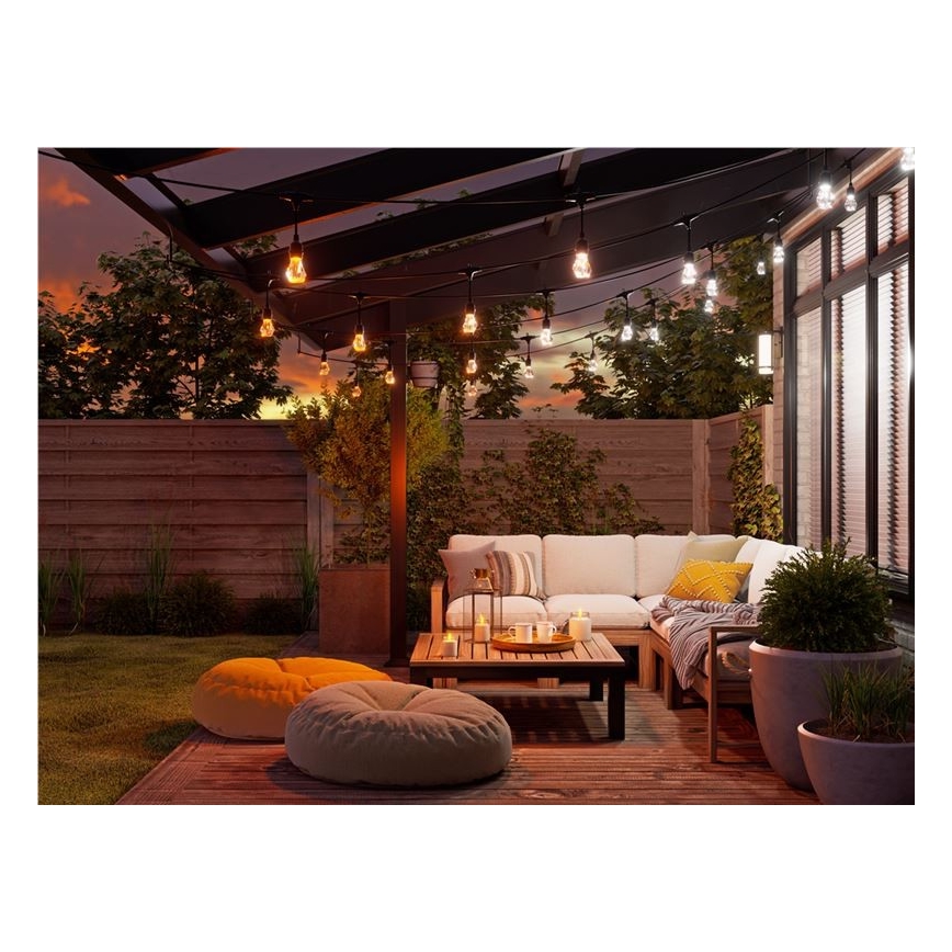 Nanoleaf - Rozširovacia sada LED RGBWIC Stmievateľná vonkajšia reťaz GIRLANDA 20xLED 15m 2700-6500K Wi-Fi IP65