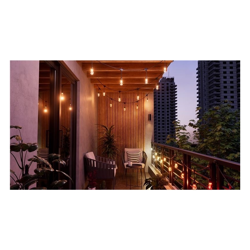 Nanoleaf - Rozširujúca sada LED RGBWIC Stmievateľná vonkajšia girlanda 20xLED 15m 2700-6500K Wi-Fi IP65