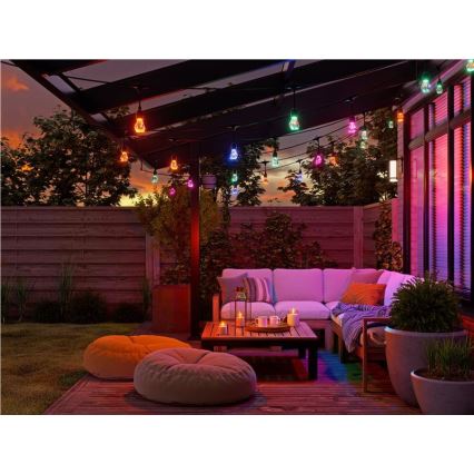 Nanoleaf - LED RGBWIC stmievateľná vonkajšia reťaz GIRLANDA 20xLED 15m 2700-6500K Wi-Fi IP65