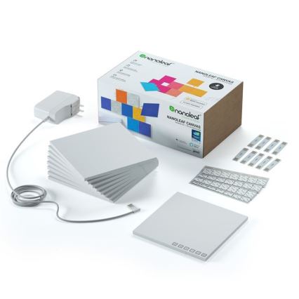 Nanoleaf - SADA 9x LED RGB Stmievateľný panel CANVAS LED/1W/230V 1200-6500K Wi-Fi