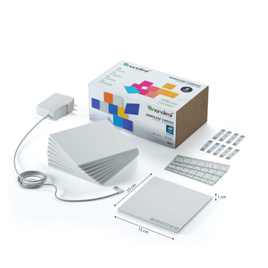 Nanoleaf - SADA 9x LED RGB Stmievateľný panel CANVAS LED/1W/230V 1200-6500K Wi-Fi