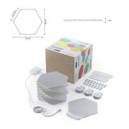 Nanoleaf - SADA 15x LED RGB Stmievateľný panel LED/2W/230V 1200-6500K Wi-Fi