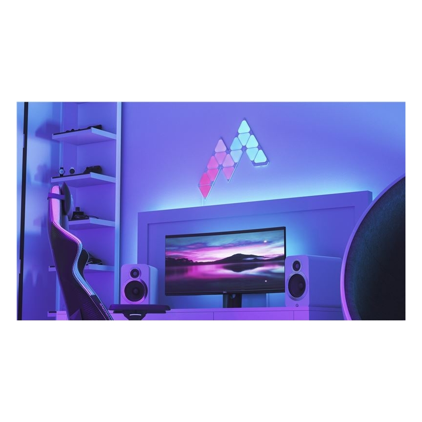 Nanoleaf - Rozširovacia SADA 10x LED RGB Stmievateľný panel TRIANGLES LED/0,5W/230V Wi-Fi