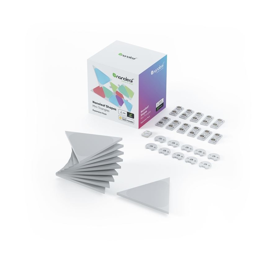 Nanoleaf - Rozširovacia SADA 10x LED RGB Stmievateľný panel TRIANGLES LED/0,5W/230V Wi-Fi