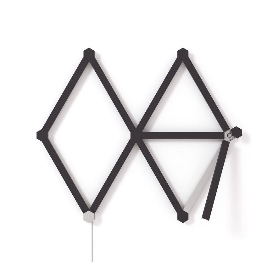 Nanoleaf - Sada krytov na lištu LINES 9 ks čierna matná
