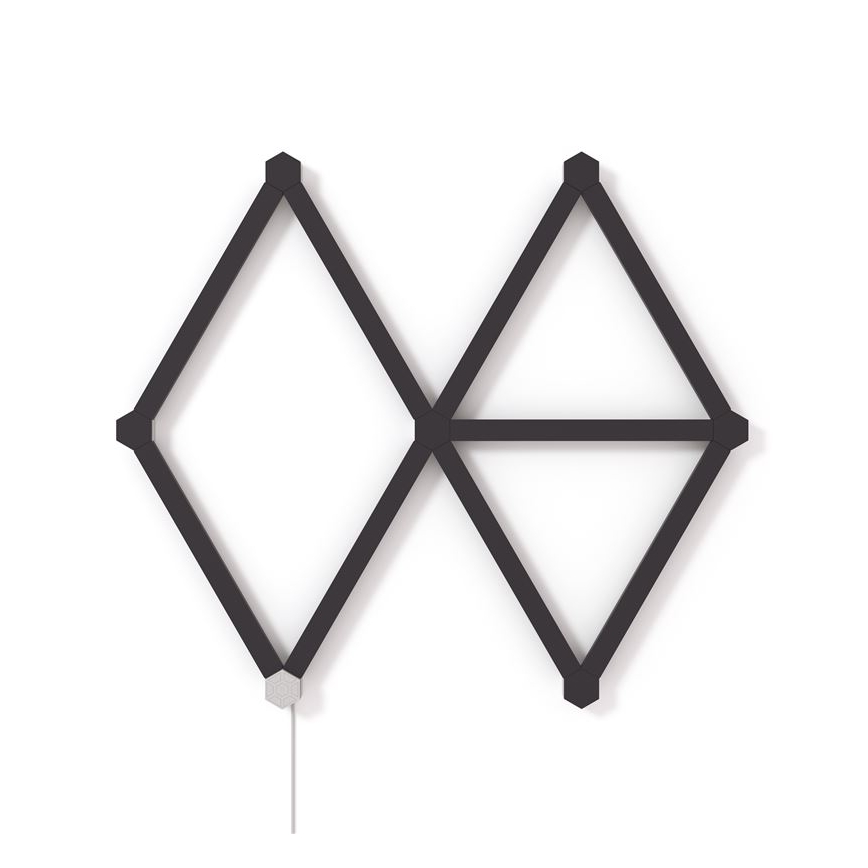 Nanoleaf - Sada krytov na lištu LINES 9 ks čierna matná