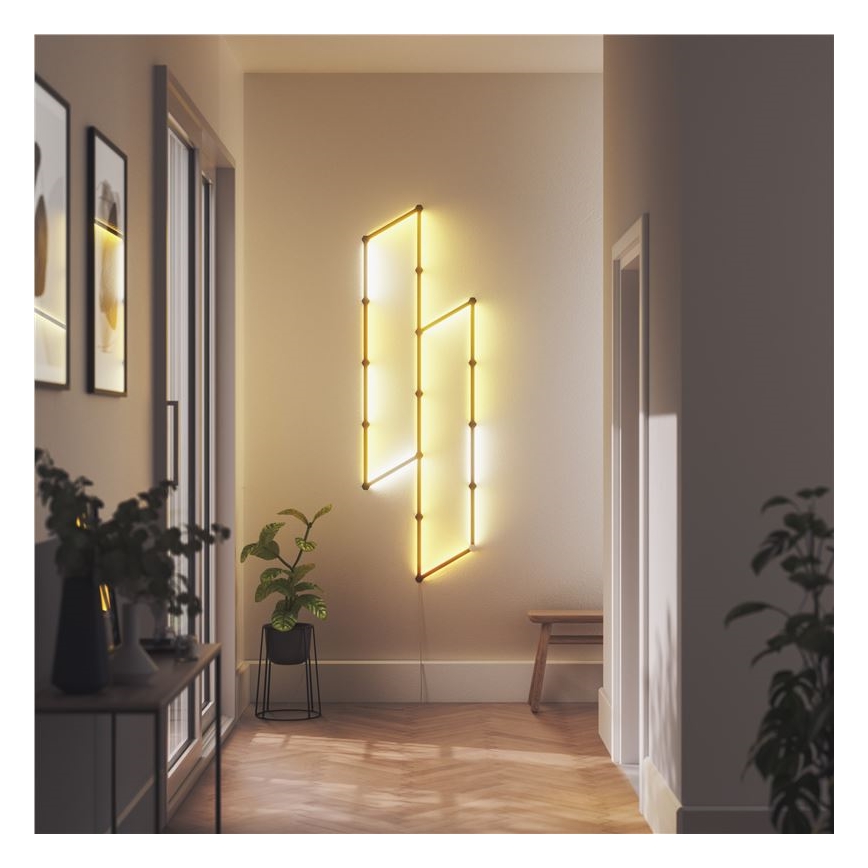 Nanoleaf - Sada krytov na lištu LINES 9 ks čierna matná