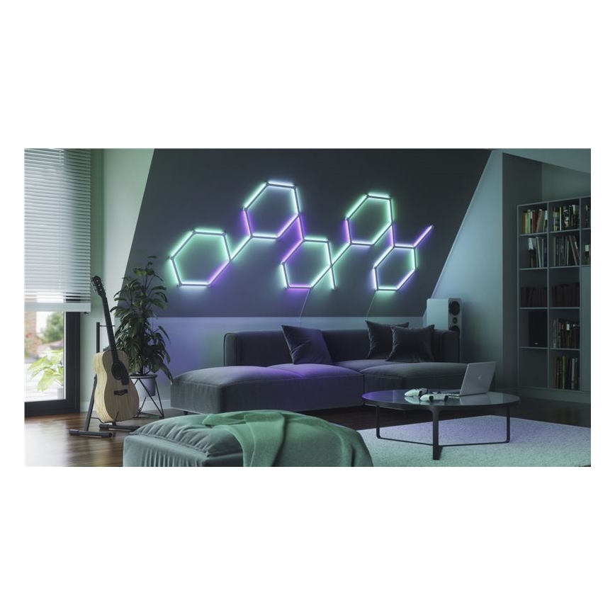 Nanoleaf - SADA 9x LED RGBW Stmievateľná lišta LINES LED/2W/230V 1200-6000K Wi-Fi