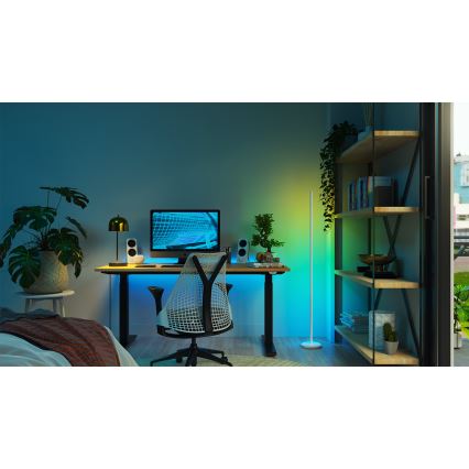 Nanoleaf - LED RGBW stmievaná stojacia lampa LED/22W/230V 2200-6500K Wi-Fi biela