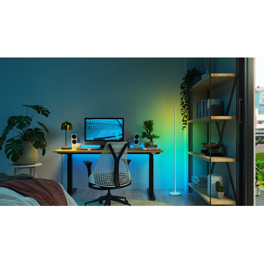 Nanoleaf - LED RGBW stmievaná stojacia lampa LED/22W/230V 2200-6500K Wi-Fi biela