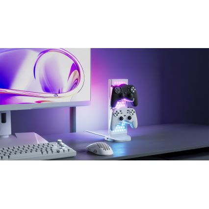 Nanoleaf - LED RGBIC Stmievateľná nabíjacia stolná stanica 3 v 1 5V 2700-6500K čierna