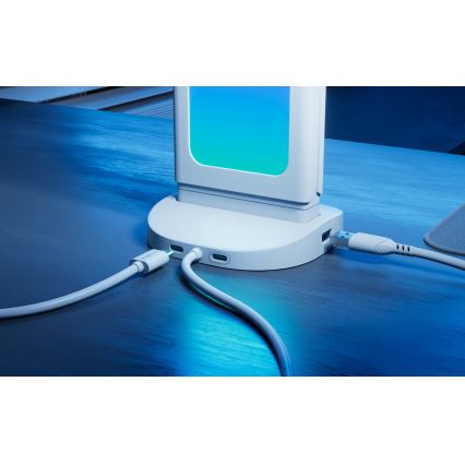 Nanoleaf - LED RGBIC Stmievateľná nabíjacia stolná stanica 3 v 1 5V 2700-6500K čierna