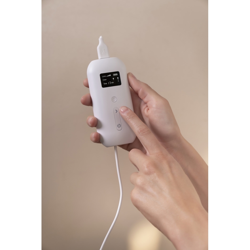 Nanoleaf - LED RGB+IR Tvárová terapeutická maska LED/5W/2500 mAh + diaľkové ovládanie