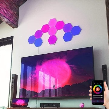 Nanoleaf - SADA 15x LED RGB Stmievateľný panel LED/2W/230V 1200-6500K Wi-Fi