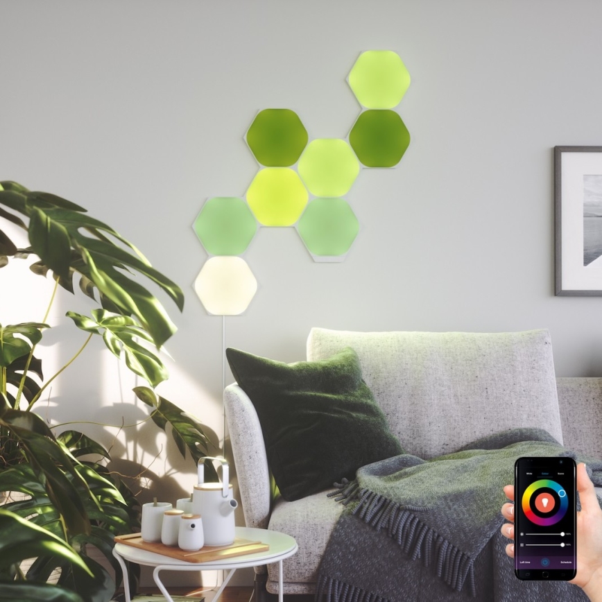 Nanoleaf - SADA 9x LED RGB Stmievateľný panel SHAPES HEXAGON LED/2W/230V 1200-6500K Wi-Fi