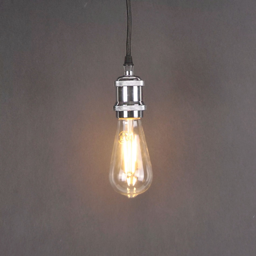 Napájací kábel 1xE27/20W/230V lesklý chróm