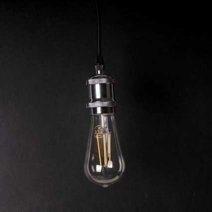 Napájací kábel 1xE27/20W/230V lesklý chróm