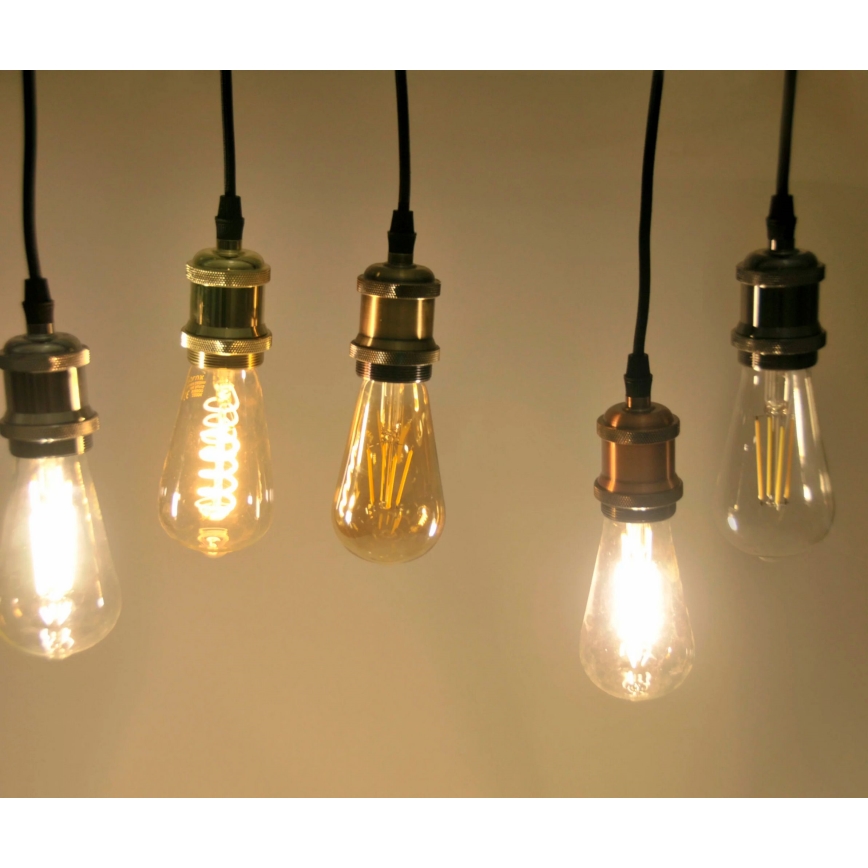 Napájací kábel 1xE27/20W/230V lesklý chróm