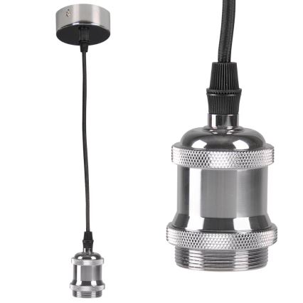 Napájací kábel 1xE27/20W/230V lesklý chróm