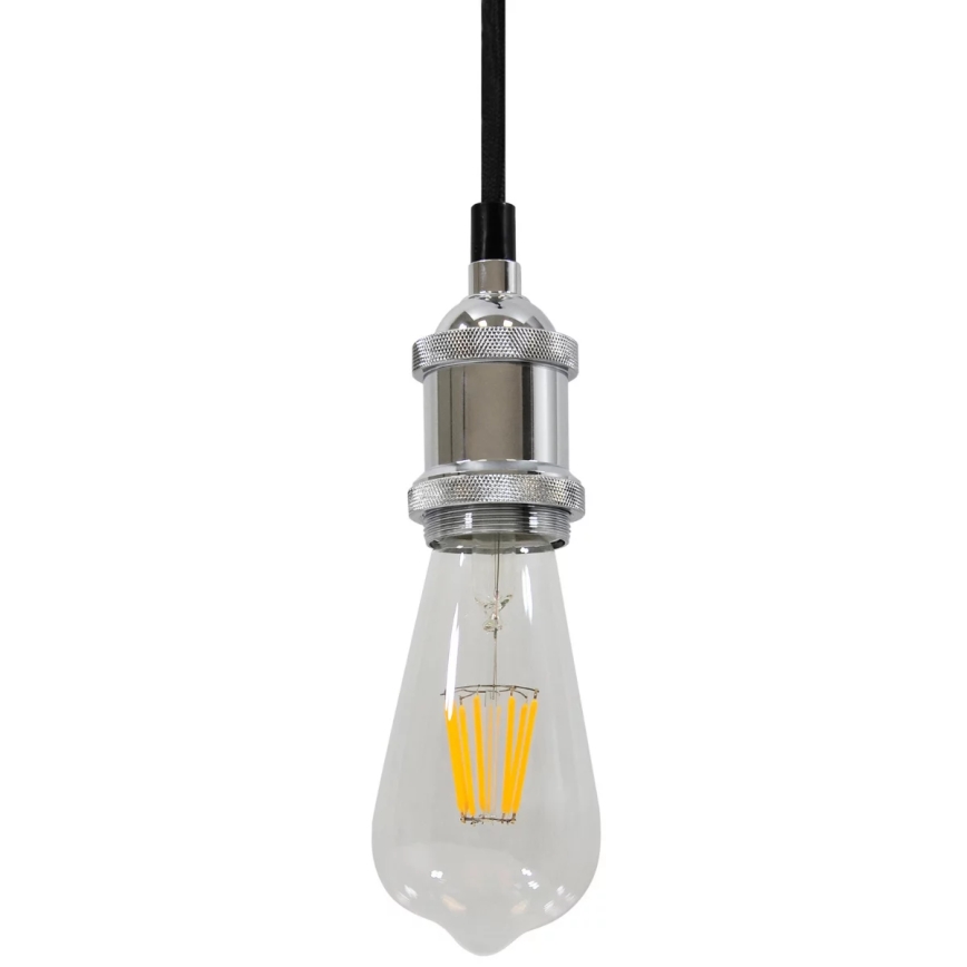 Napájací kábel 1xE27/20W/230V lesklý chróm