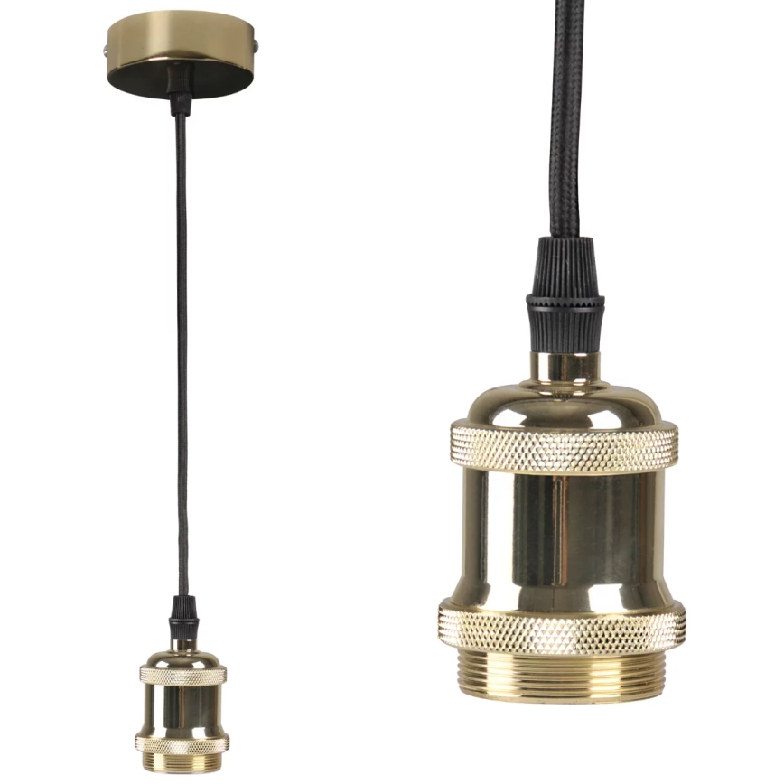 Napájací kábel 1xE27/20W/230V zlatý