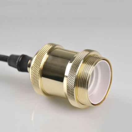 Napájací kábel 1xE27/20W/230V zlatý