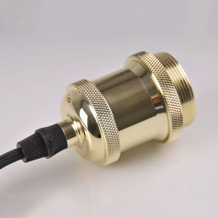 Napájací kábel 1xE27/20W/230V zlatý