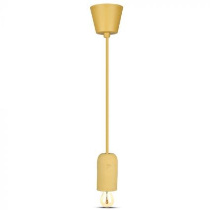 Napájací kábel 1xE27/60W/230V betón/béžová