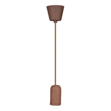 Napájací kábel 1xE27/60W/230V betón/hnedá