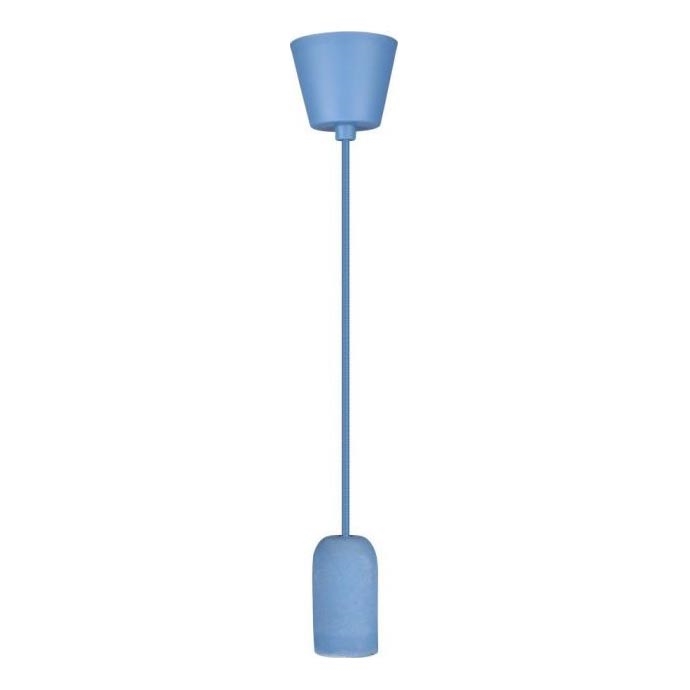 Napájací kábel 1xE27/60W/230V betón/modrá