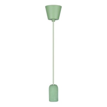 Napájací kábel 1xE27/60W/230V betón/zelená