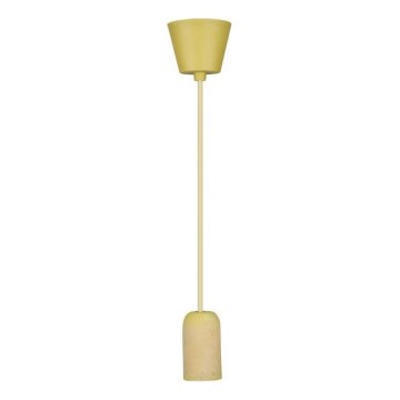 Napájací kábel 1xE27/60W/230V betón/žltá