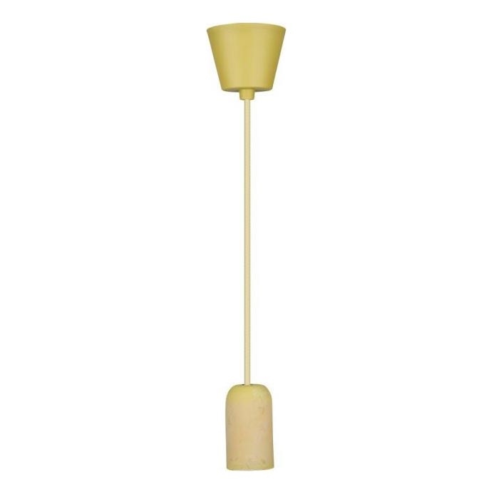 Napájací kábel 1xE27/60W/230V betón/žltá