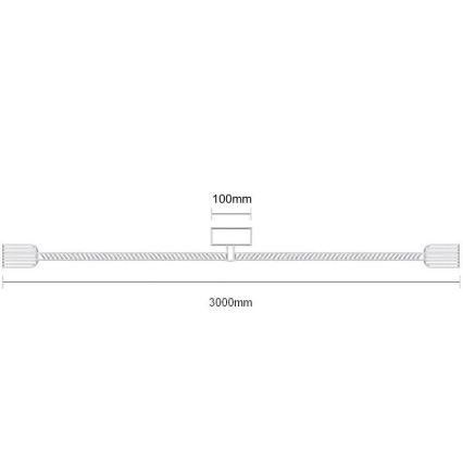 Napájací kábel 2xE27/60W/230V 3 m