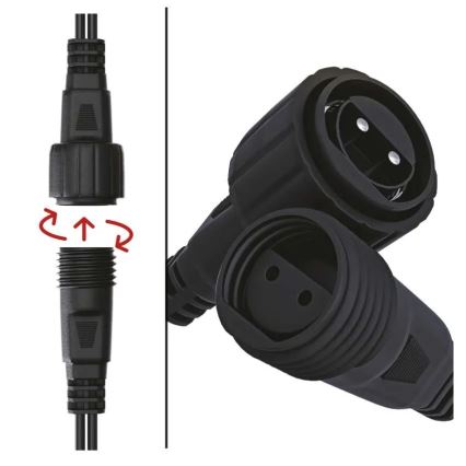 Napájací zdroj pre vianočné prepojiteľné osvetlenie 12W/230V IP44