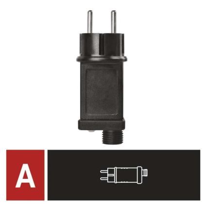 Napájací zdroj pre vianočné prepojiteľné osvetlenie 12W/230V IP44