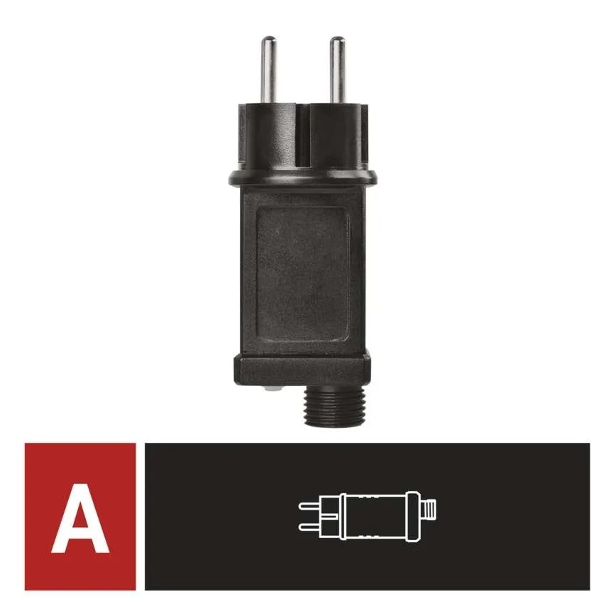 Napájací zdroj pre vianočné prepojiteľné osvetlenie 12W/230V IP44