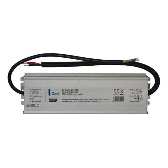 Napájací zdroj spínaný pre LED pásiky 150W/12V IP67