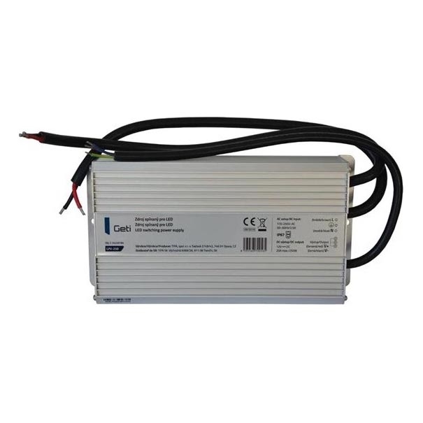 Napájací zdroj spínaný pre LED pásiky 250W/12V IP67