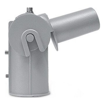 Nastaviteľný držiak pre pouličnú lampu IP44, priemer 53-60 mm, sivý