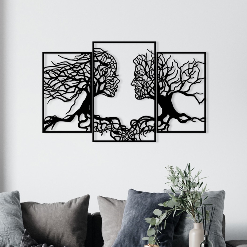 Nástenná dekorácia 116x71 cm strom života kov