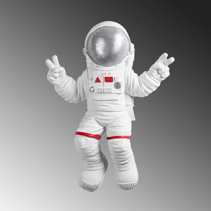 Nástenná dekorácia 47x35 cm astronaut strieborná
