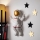 Nástenná dekorácia 47x35 cm astronaut zlatá
